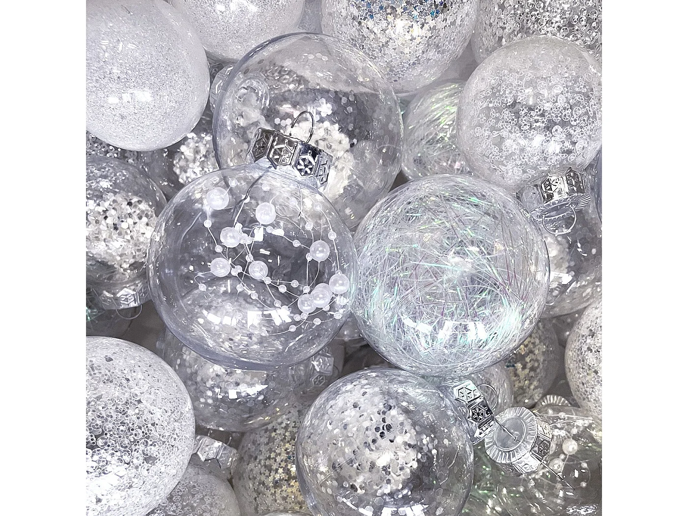 BOULES DE NOËL  SYSD1688-057 30PCS WHITE