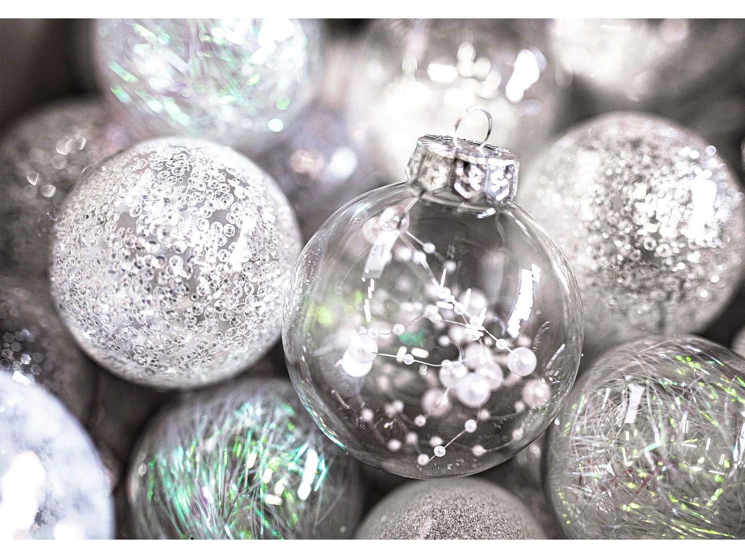 BOULES DE NOËL  SYSD1688-057 30PCS WHITE