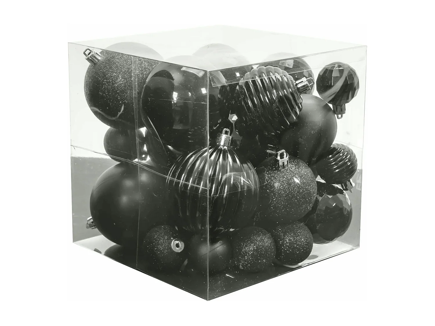 BOULES DE NOËL 311433C 36PCS NOIR