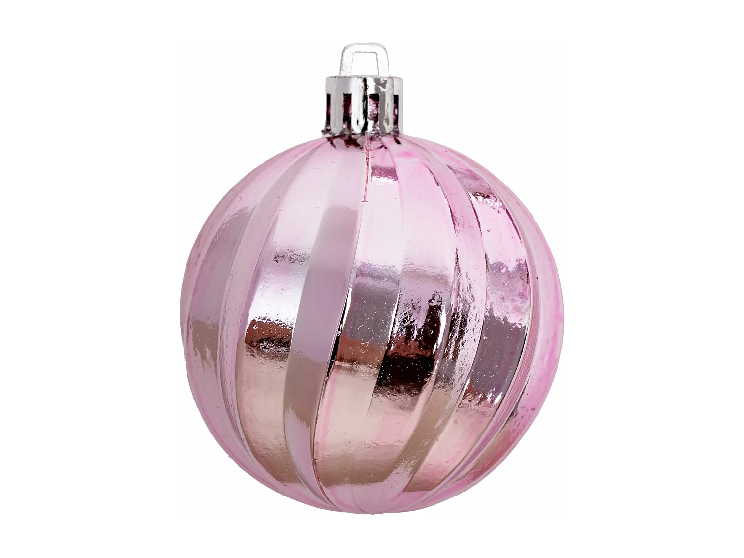 Ensemble de Boules de Noël en Plastique Rose 72 pièces