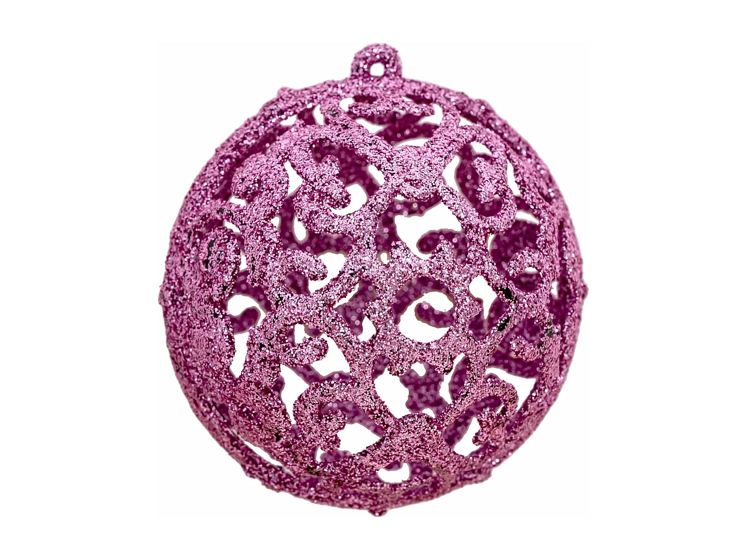 Ensemble de Boules de Noël en Plastique Rose 72 pièces