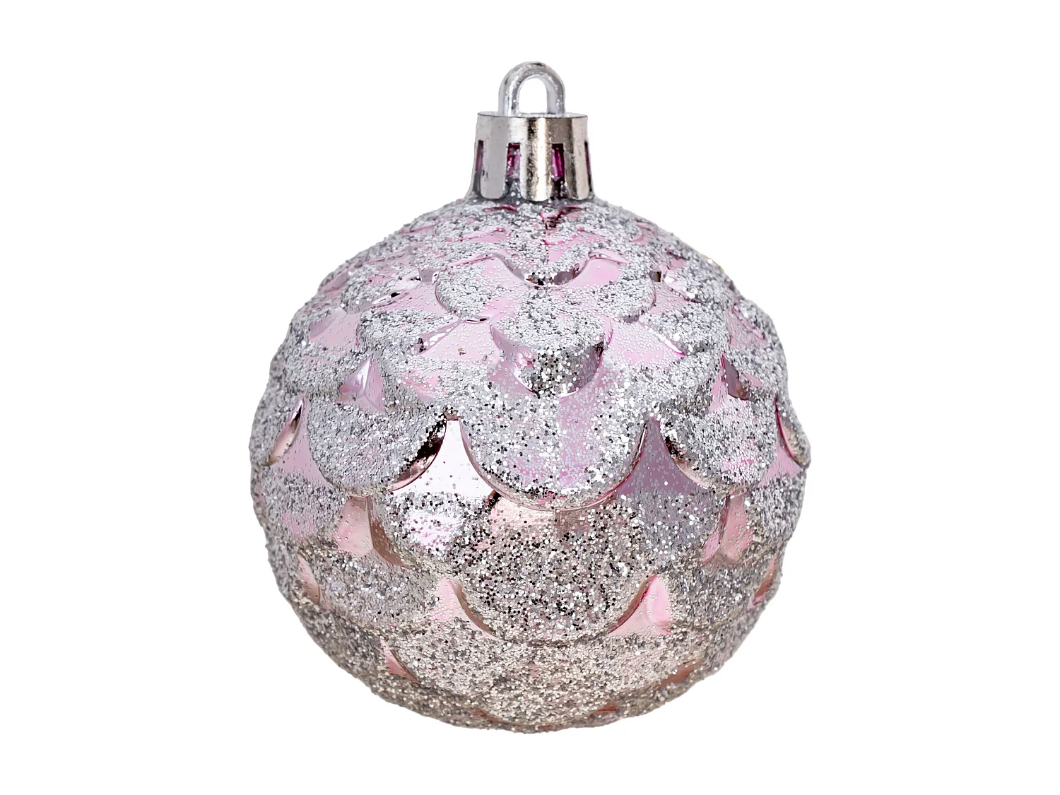Ensemble de Boules de Noël en Plastique Rose 72 pièces