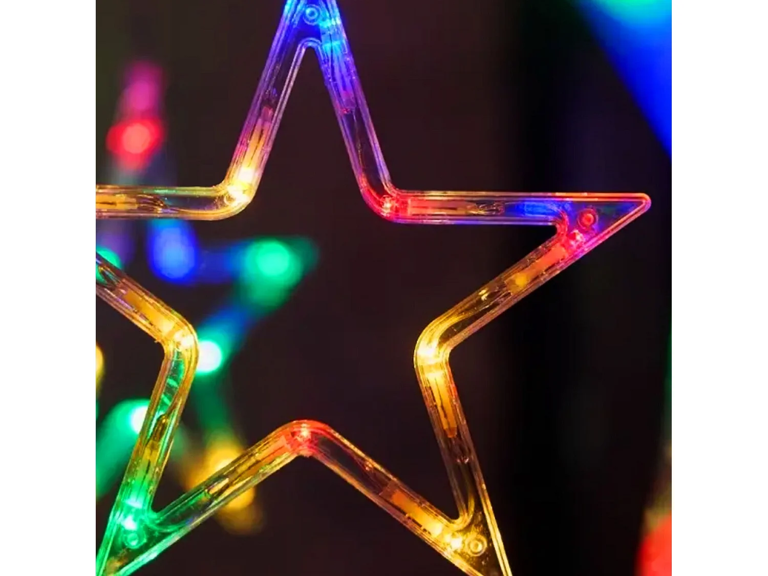 Rideau Étoiles LED avec Télécommande Multicolore