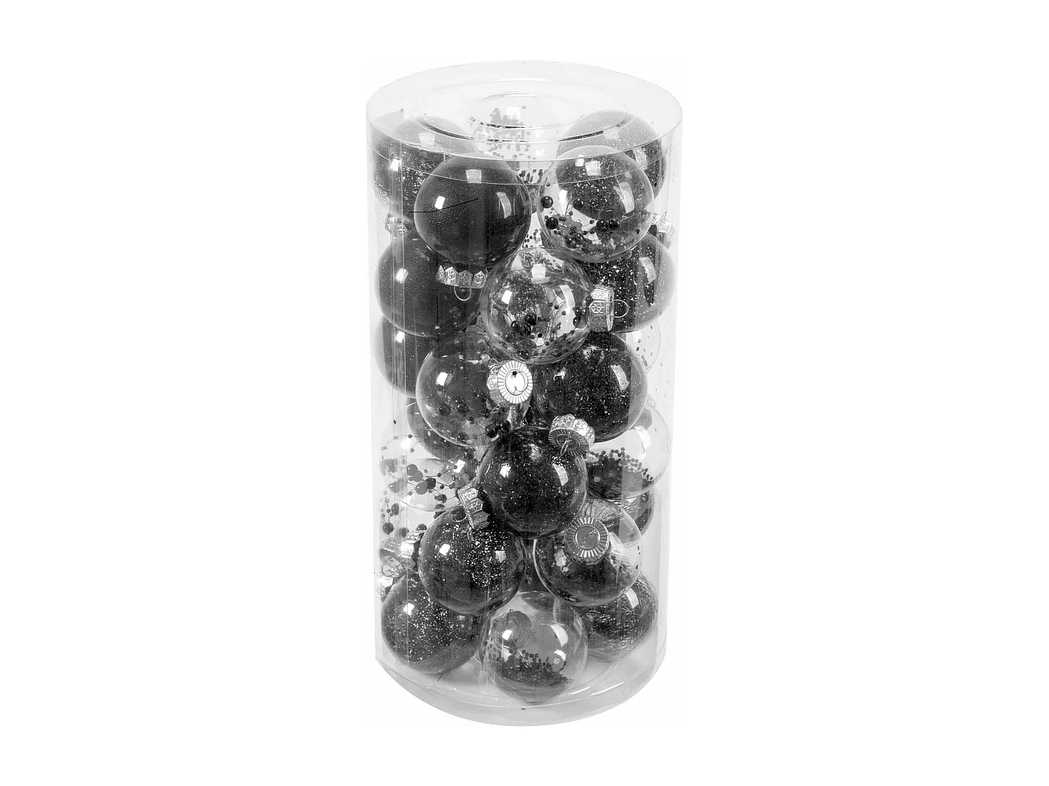 BOULES DE NOËL  SYSD1688-061 30PCS BLACK