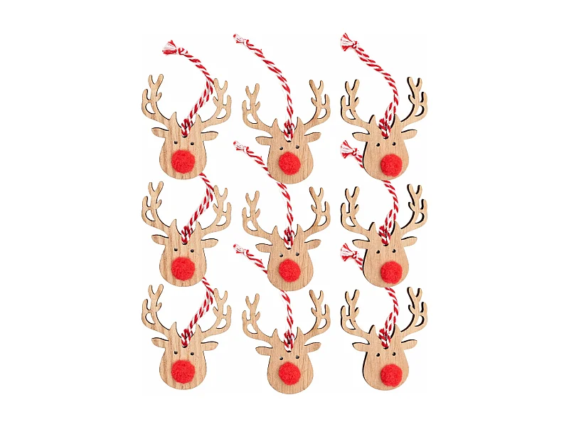 DÉCORATION DE NOËL  SHY-W10868/ 311367 9PCS BEIGE