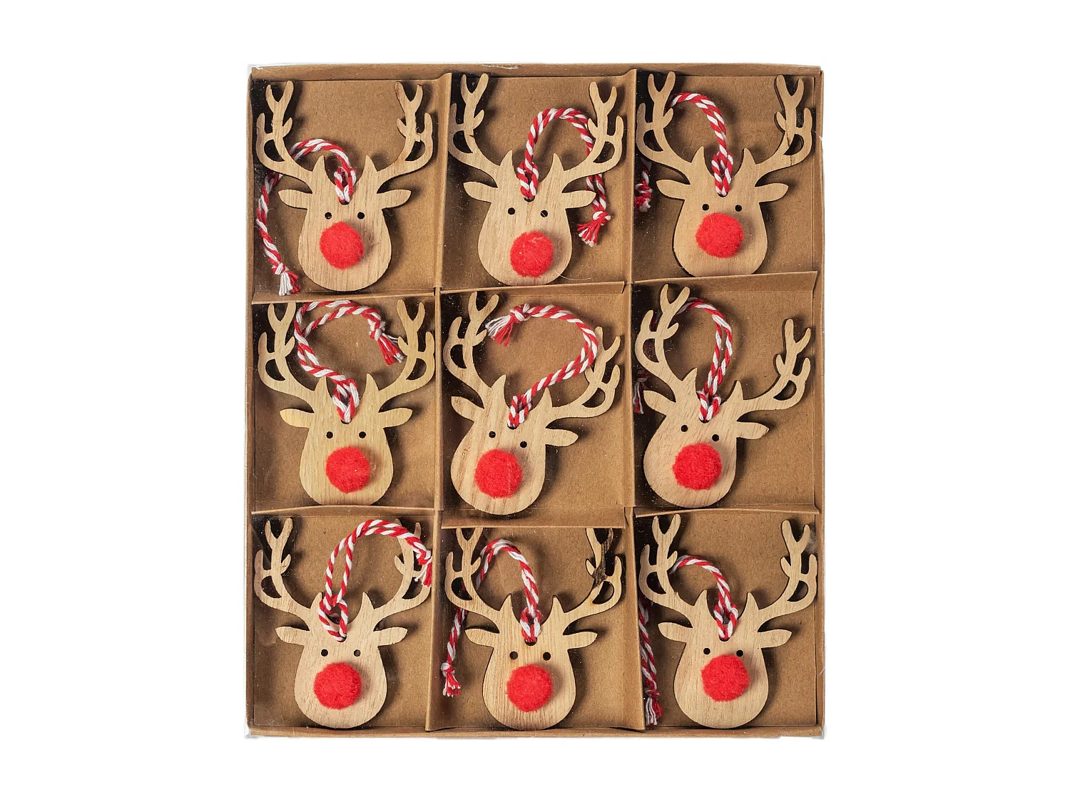 DÉCORATION DE NOËL  SHY-W10868/ 311367 9PCS BEIGE