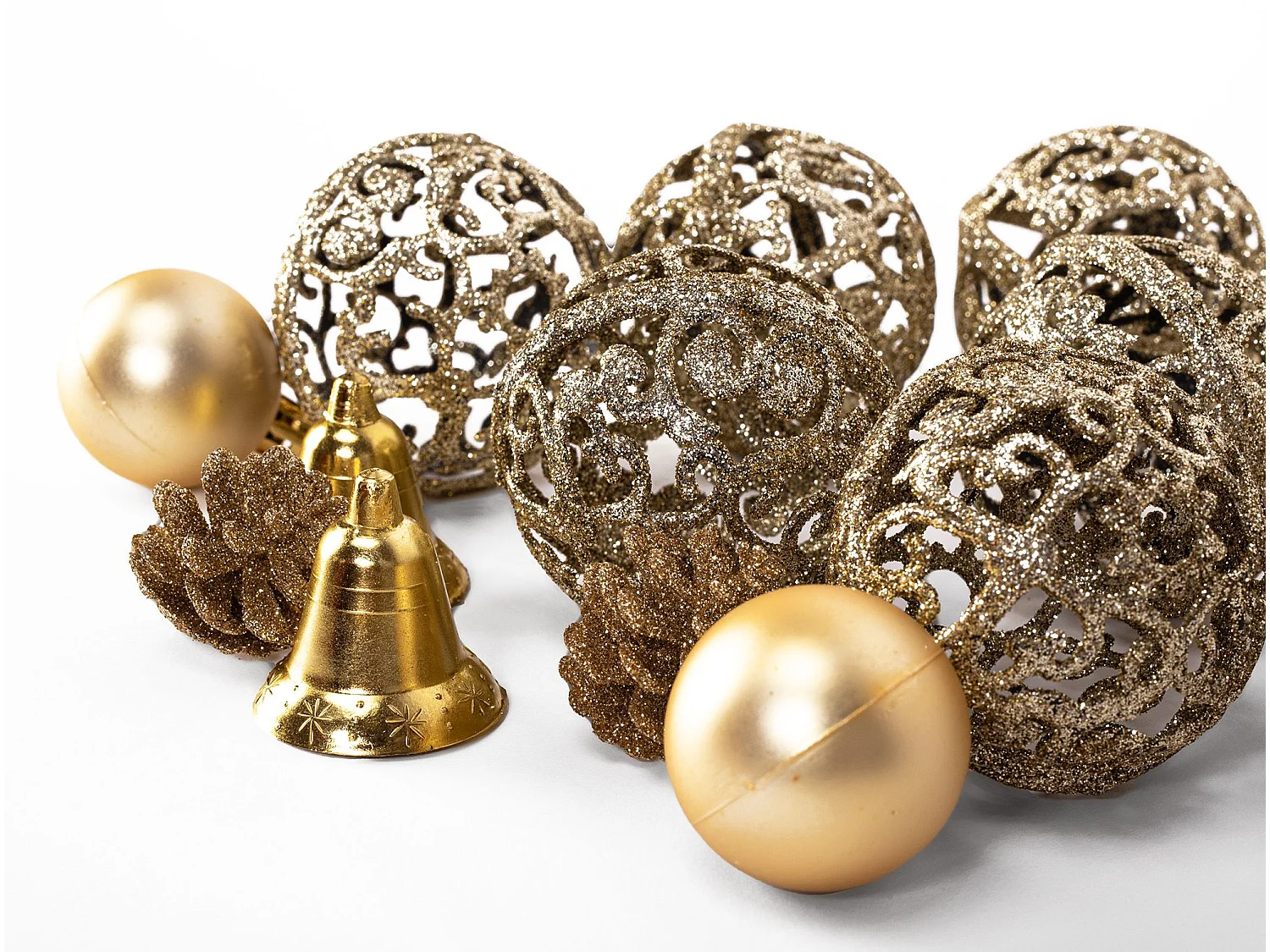 BOULES DE NOËL 311437 101PCS ROSE GOLD