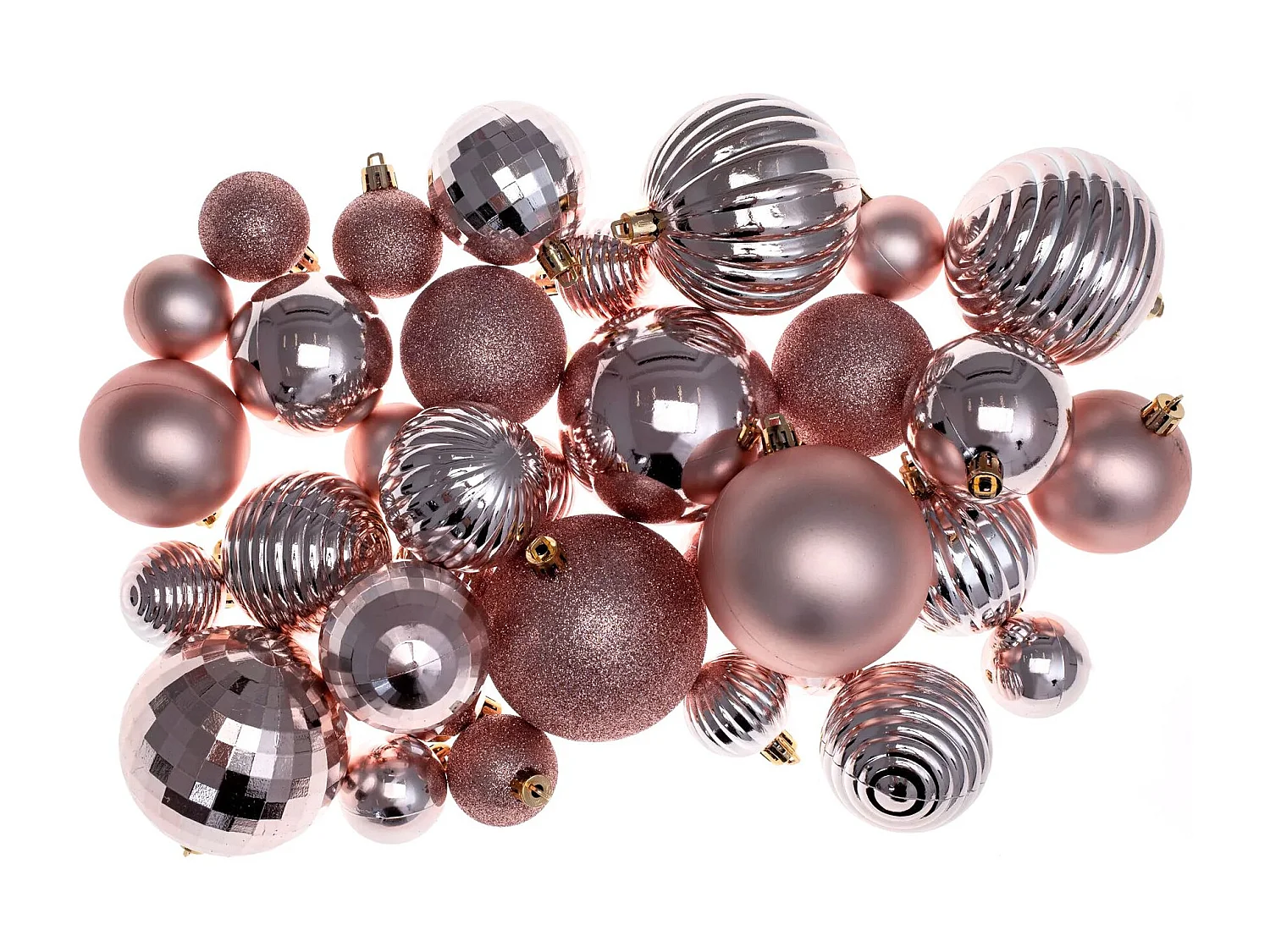 ENSEMBLE BOULES DE NOËL 115 pcs PINK
