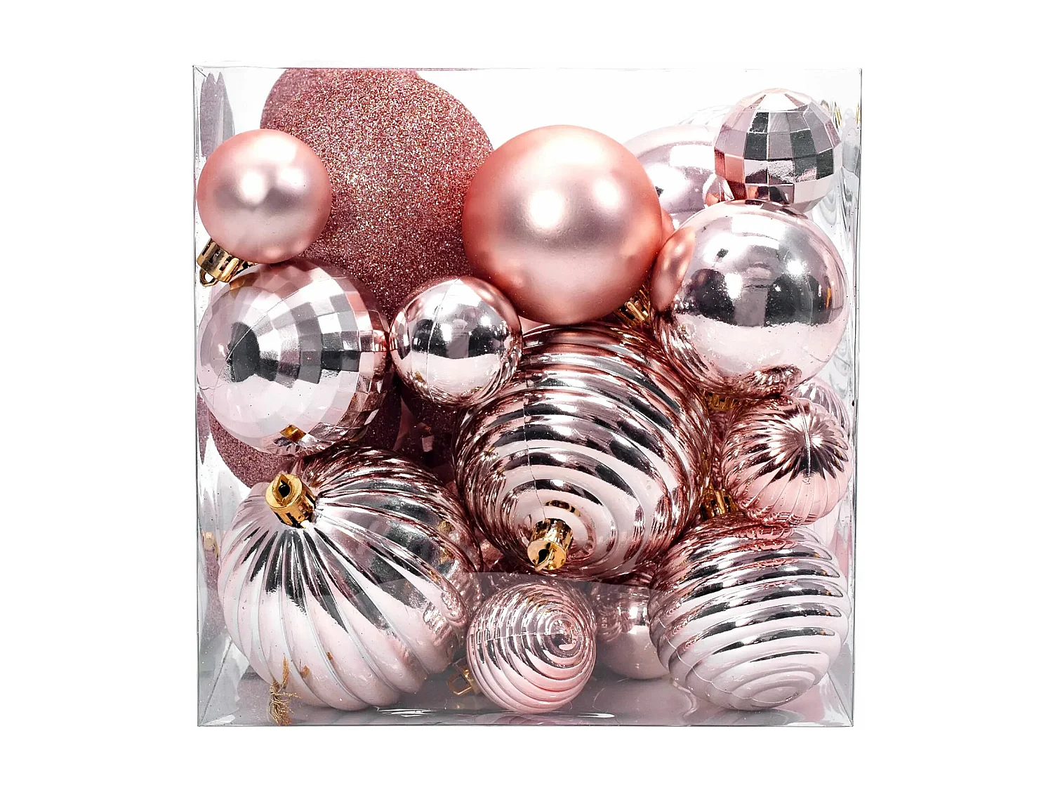 ENSEMBLE BOULES DE NOËL 115 pcs PINK