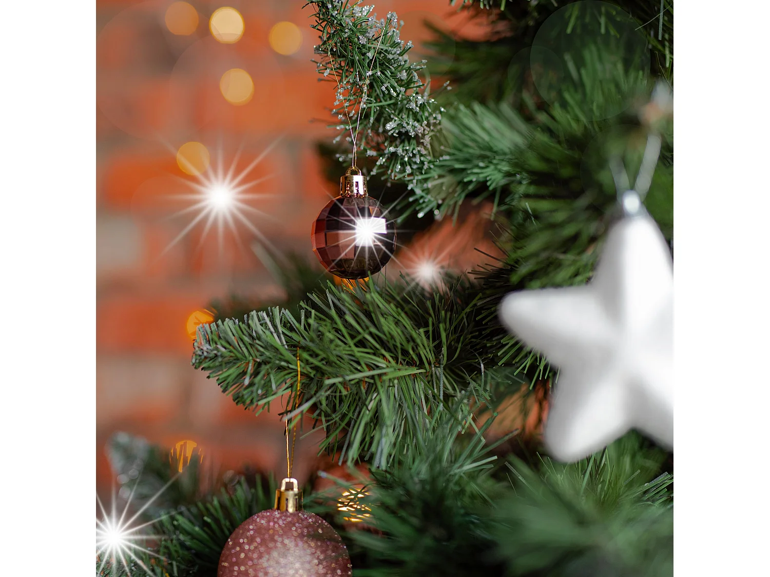 ENSEMBLE BOULES DE NOËL 115 pcs PINK