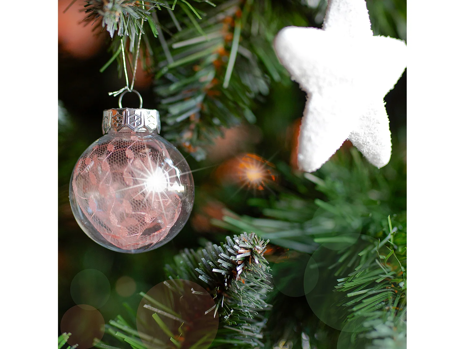 ENSEMBLE BOULES DE NOËL 115 pcs PINK