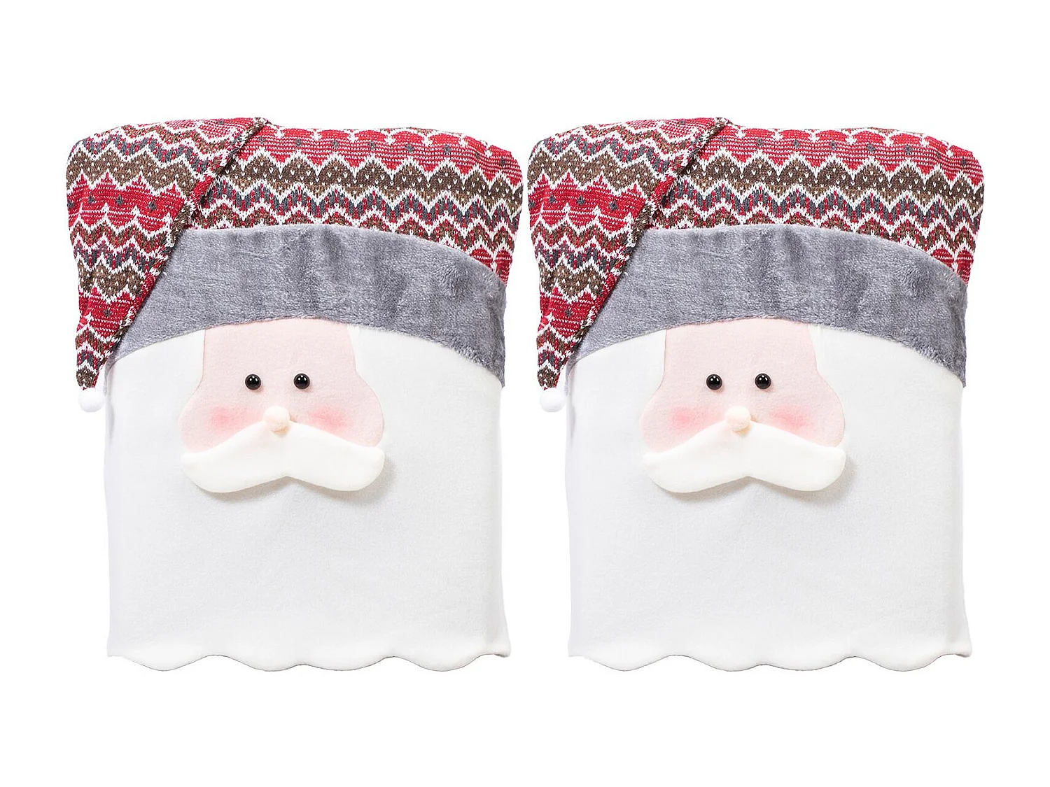 HOUSSE DE CHAISE DE NOËL YX22020 2PCS LIGHT GREY