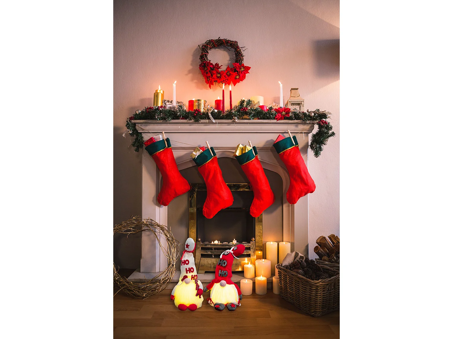 GNOME DE NOËL LED YX058 36CM WHITE