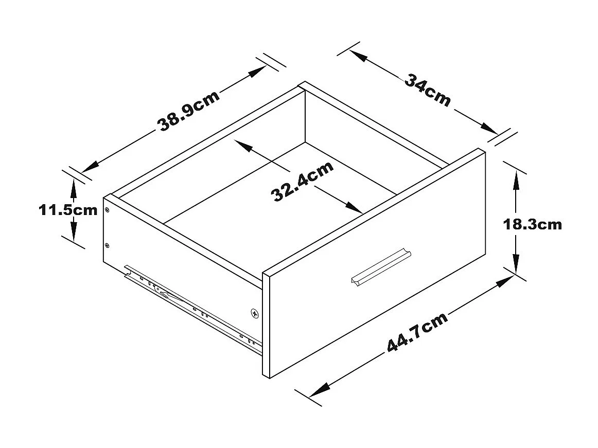 Scrivania con vani portaoggetti Bianco e Naturale - RIDOVA