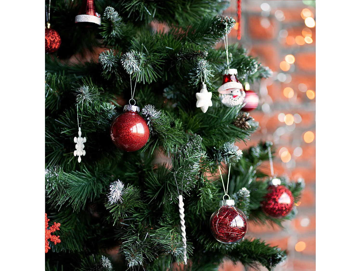 BOULES DE NOËL  SYSD1688-070 30PCS RED