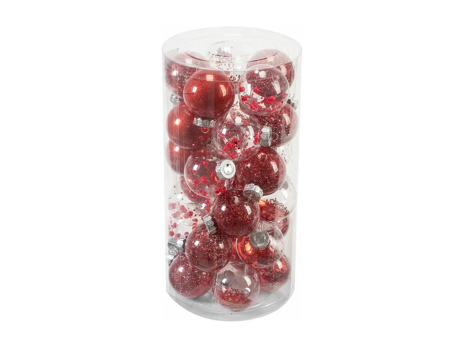 BOULES DE NOËL  SYSD1688-070 30PCS RED