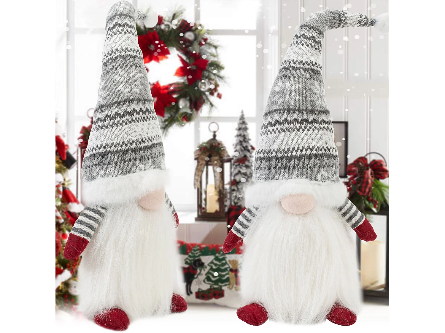 GNOME DE NOËL  22623 48CM GREY