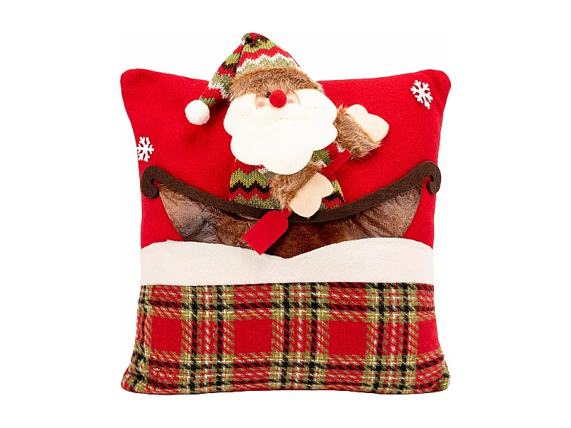 HOUSSE DE COUSSIN DE NOËL  YX021 40X40 DARK RED