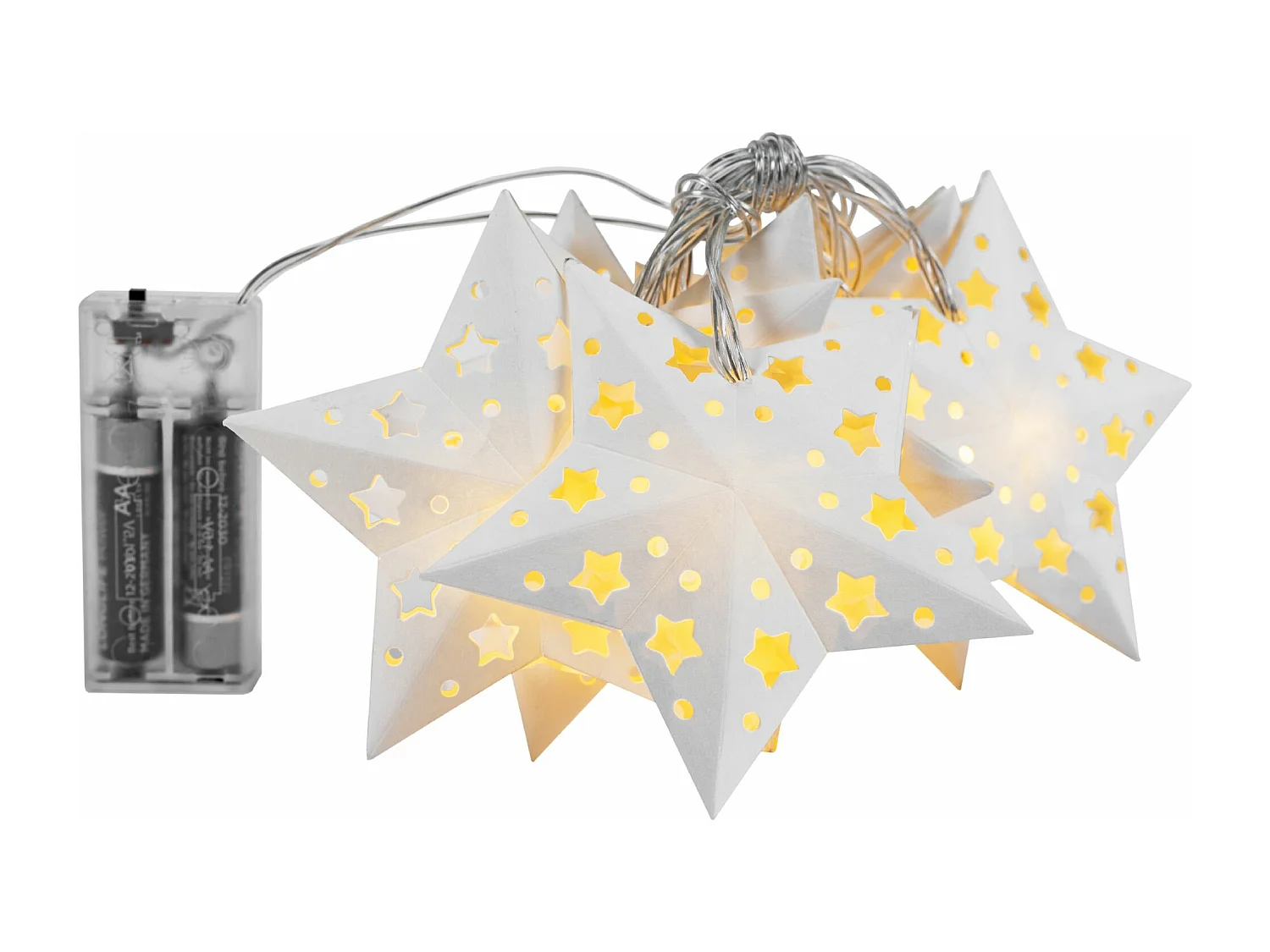 GUIRLANDE LUMINEUSE DE NOËL ÉTOILE LED CD008  WHITE