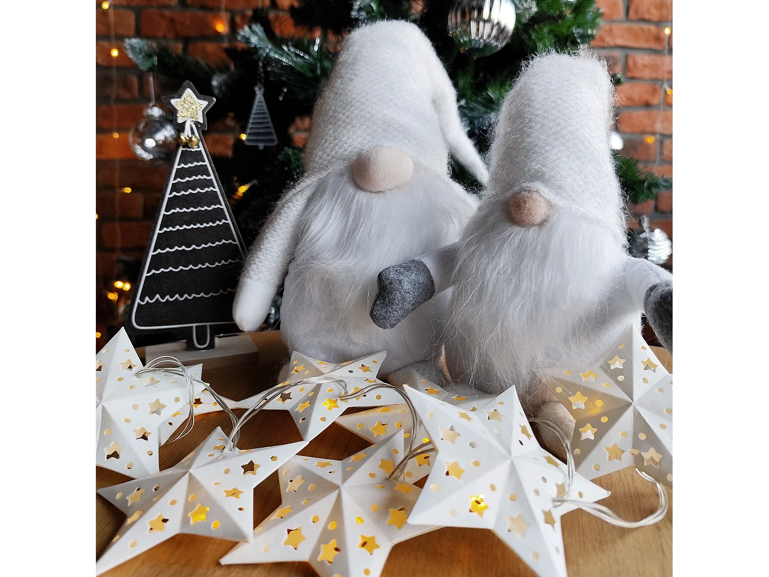 GUIRLANDE LUMINEUSE DE NOËL ÉTOILE LED CD008  WHITE