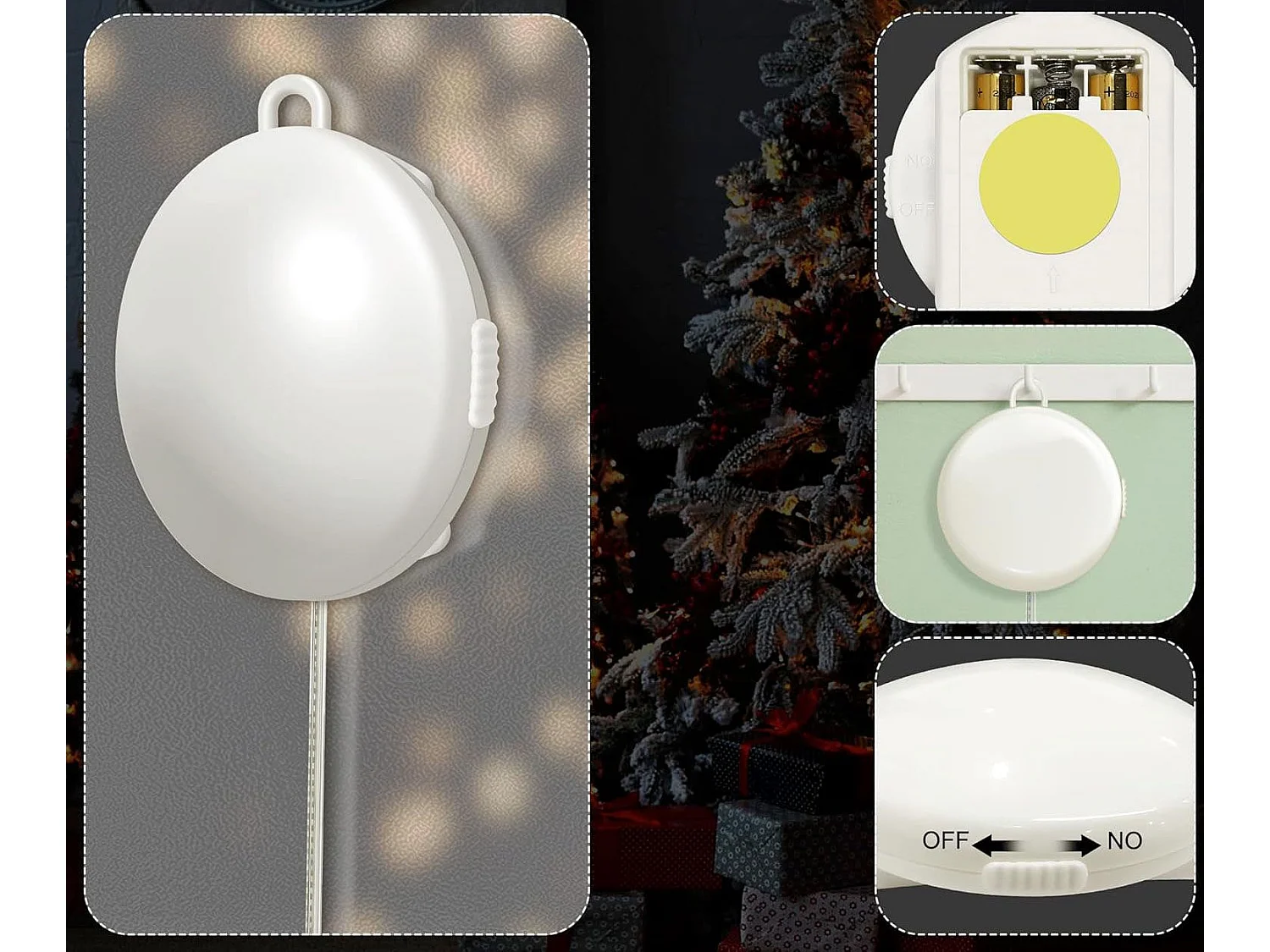 DÉCORATION DE NOËL PÈRE NOËL LED CD003  GREY