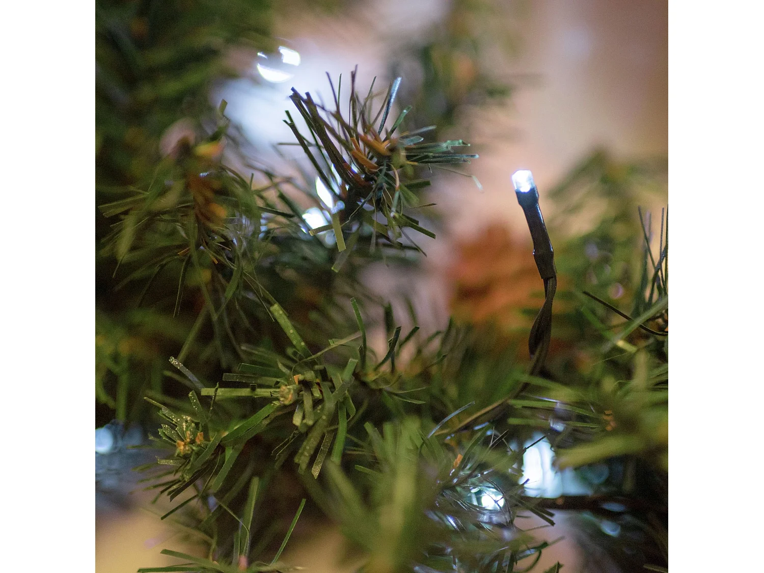 COURONNE DE NOËL LED CHR-06524 60CM DARK GREEN