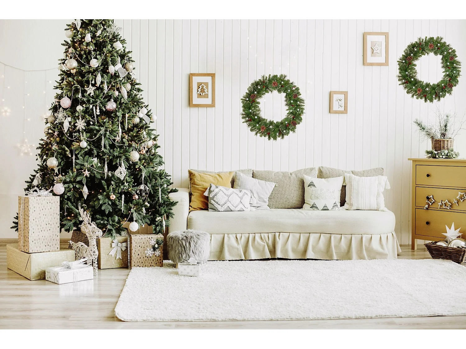 COURONNE DE NOËL LED CHR-06524 60CM DARK GREEN