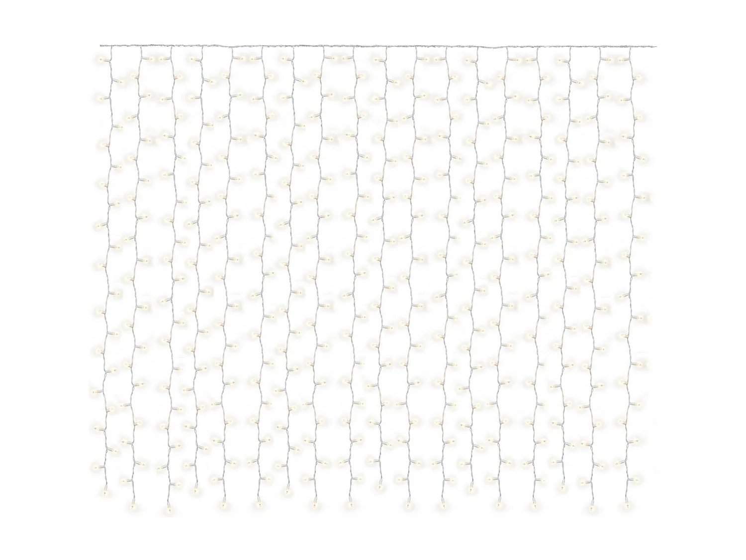 RIDEAU LUMINEUX + TÉLÉCOMMANDE 304 LED GL2007  WHITE