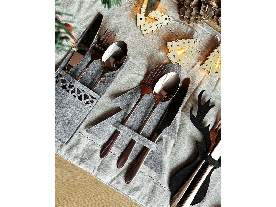 ENSEMBLE DE DÉCORATIONS DE NOËL 42PCS GREY