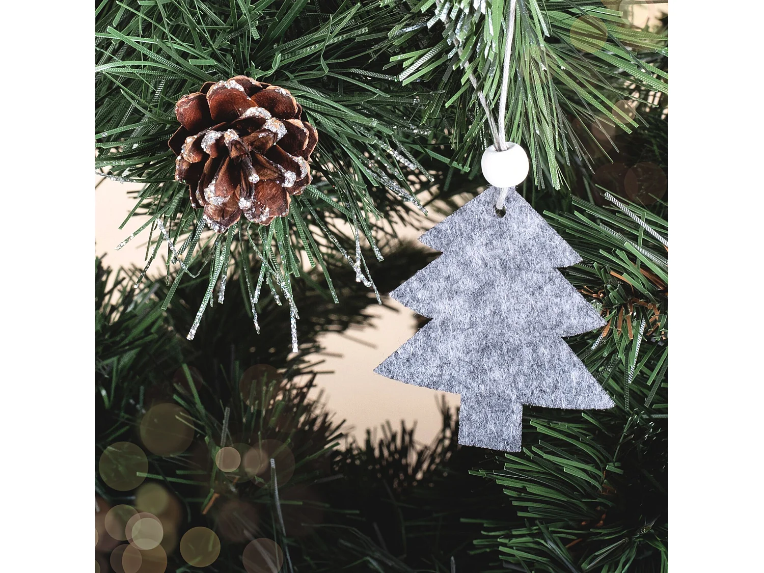 ENSEMBLE DE DÉCORATIONS DE NOËL 42PCS GREY