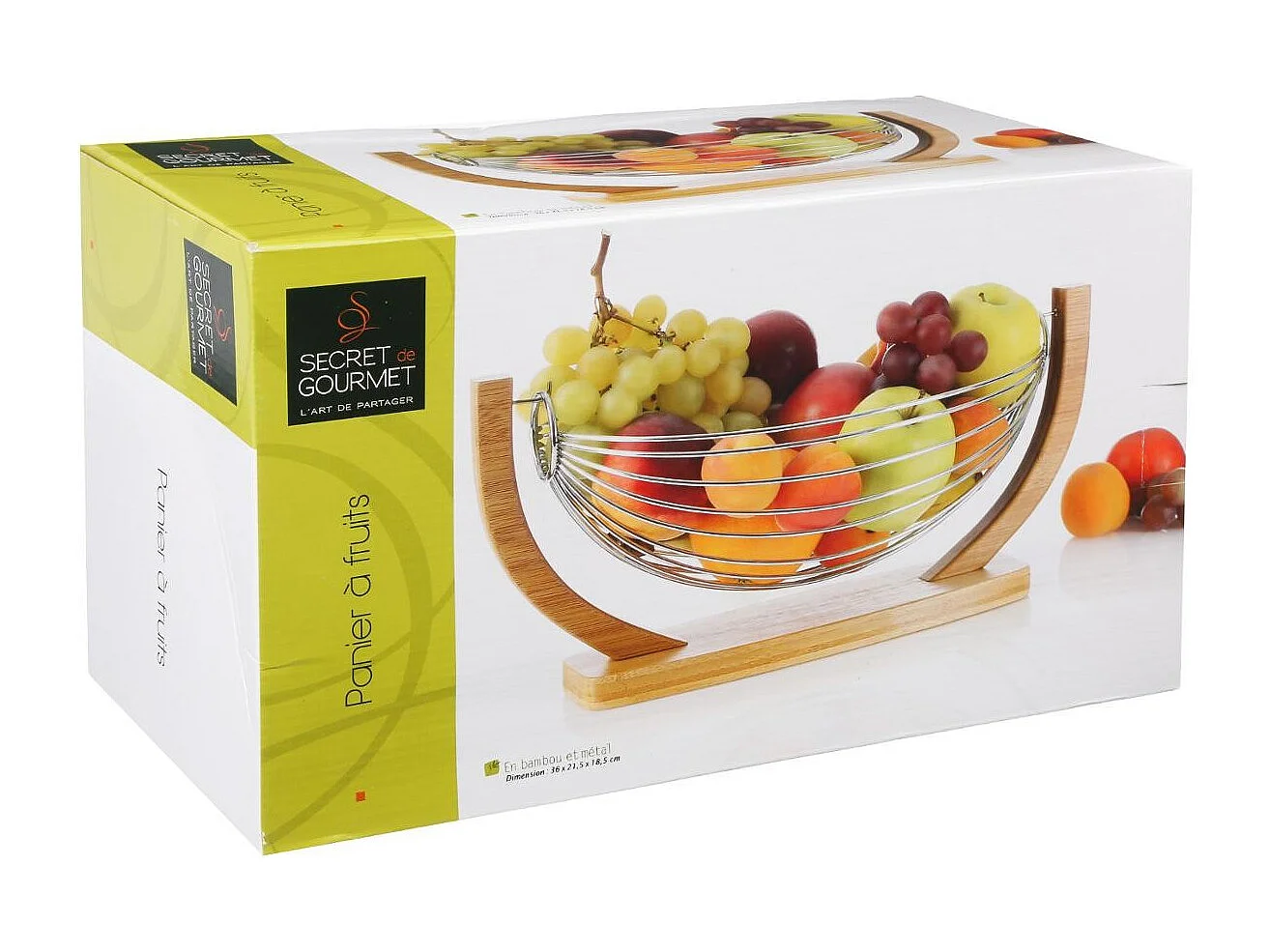 Corbeille à Fruits "Balançoire" 37cm Naturel