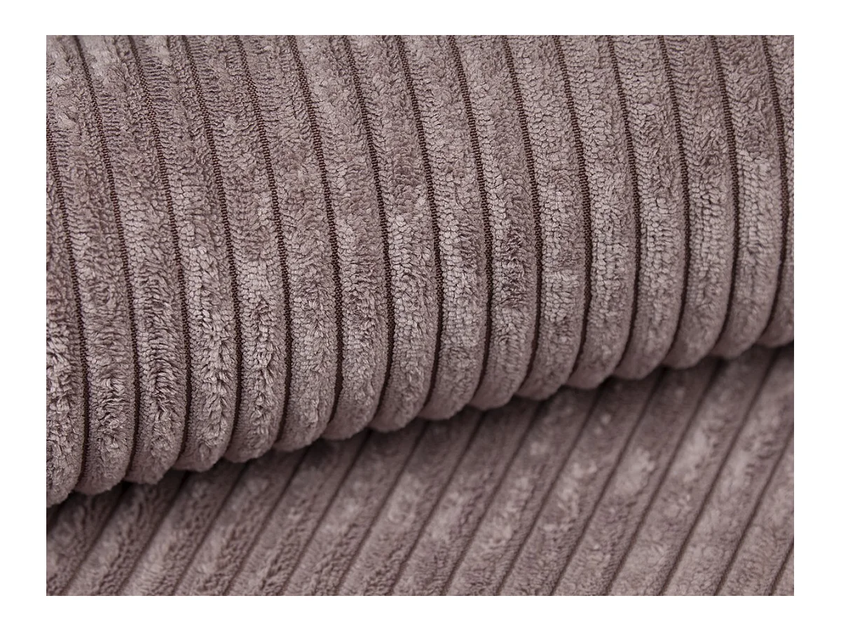 Sofa 3-Sitzer - tiefe Komfortsitzfläche - Cord - Rosa - PINETA