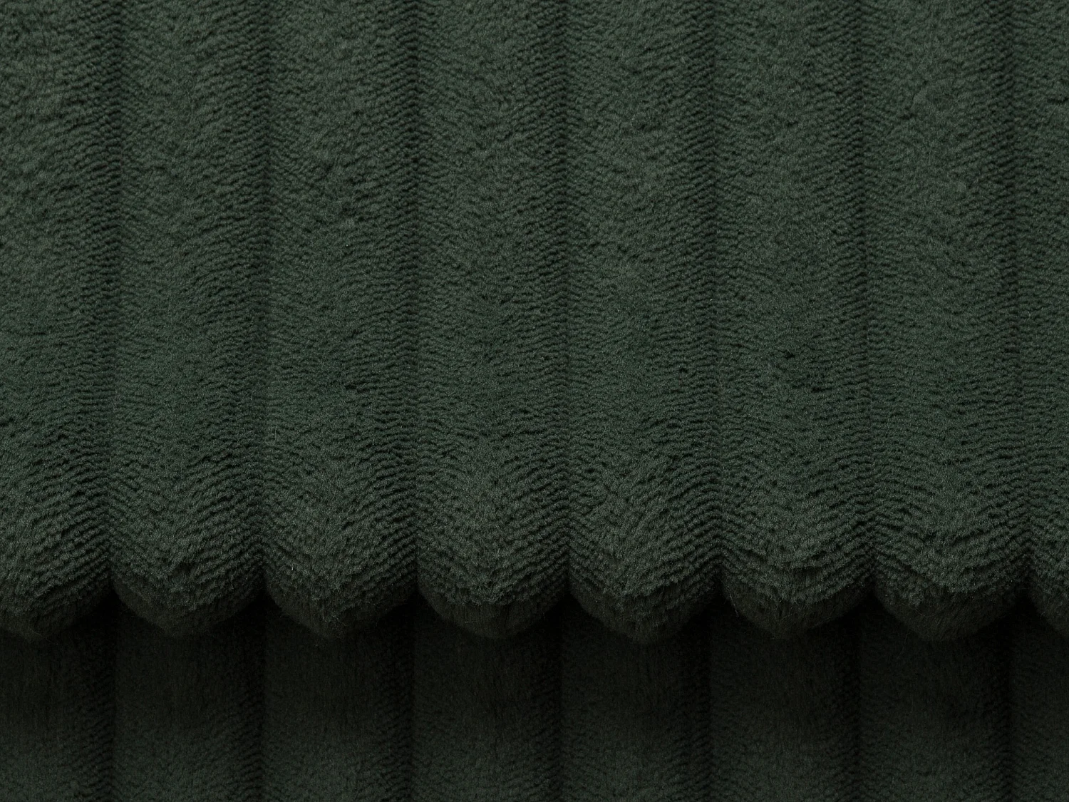 Sofa 3-Sitzer - tiefe Komfortsitzfläche - grob gerippter Cord - Grün - PINETA