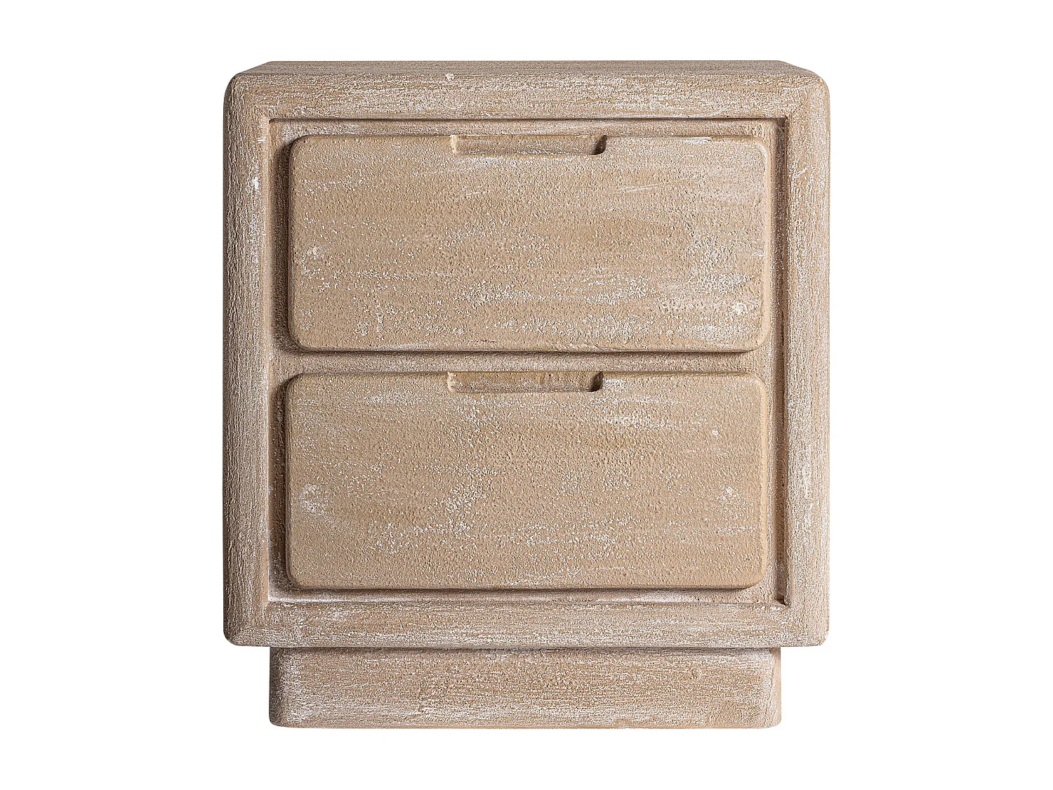 Table de chevet en bois mdf brun clair  en 48x36x53 cm