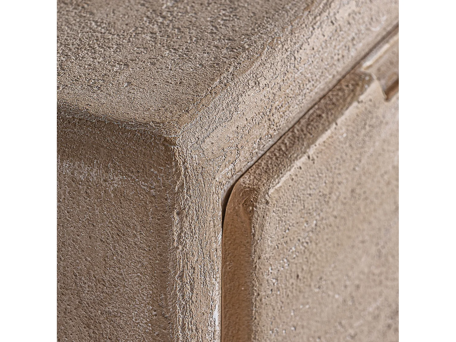 Table de chevet en bois mdf brun clair  en 48x36x53 cm