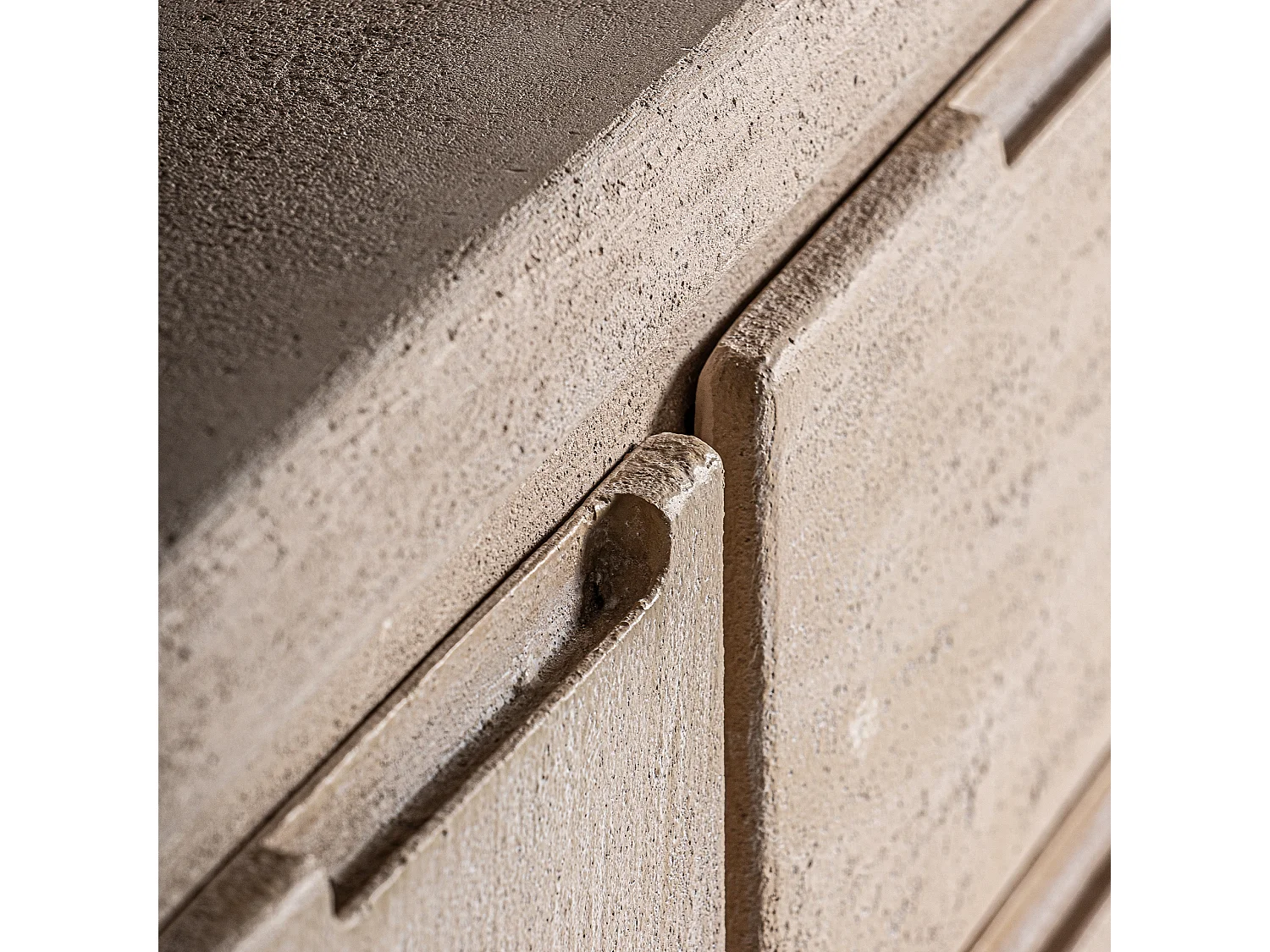 Buffet en bois mdf brun clair  en 150x38x80 cm