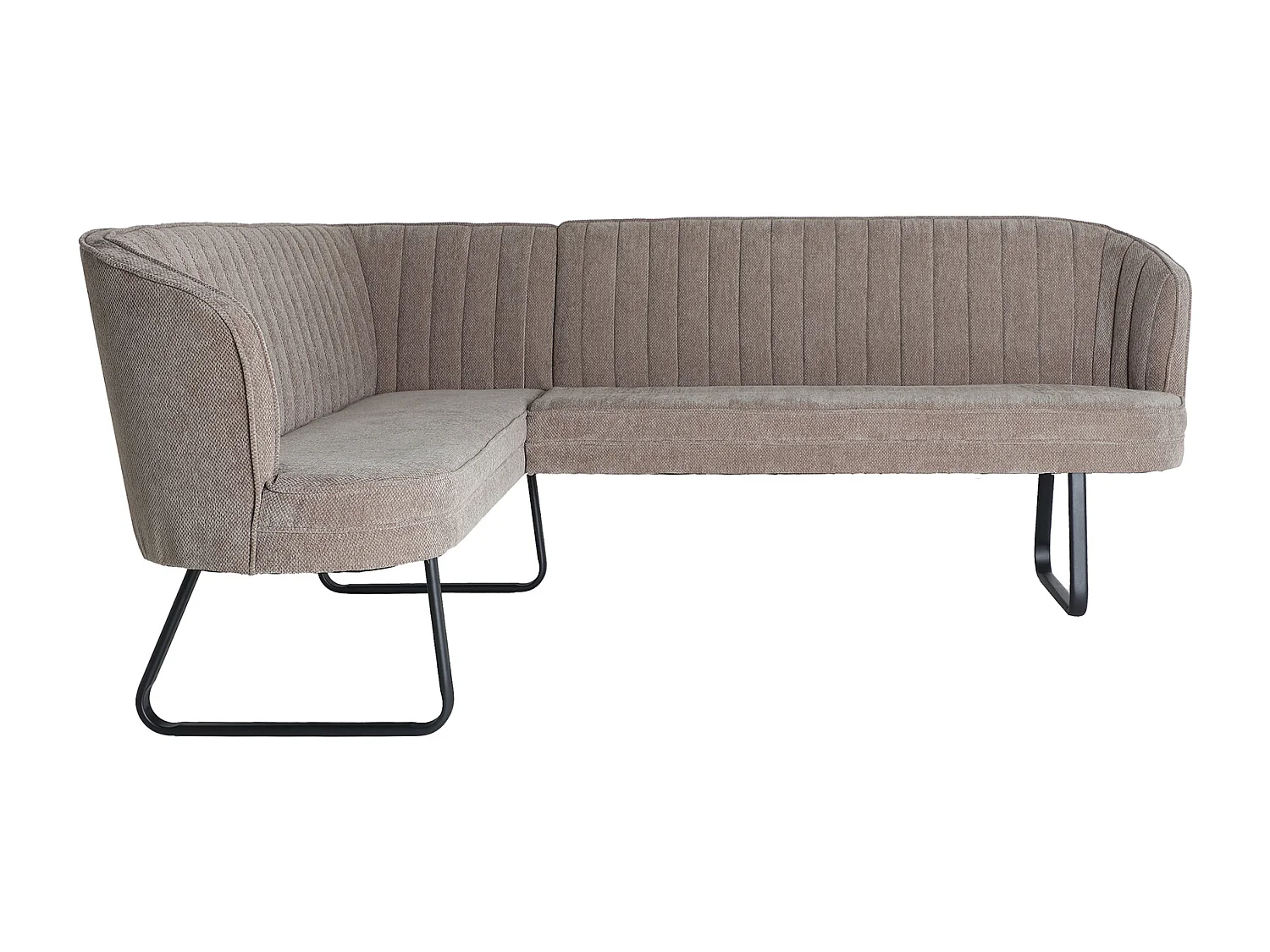 Sofa en polyester gris  en 215x178x89 cm
