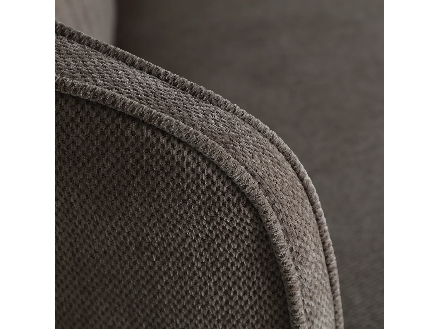 Sofa en polyester gris  en 215x178x89 cm