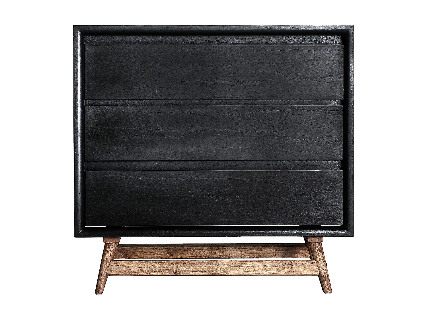 Commode en bois de mindi noir  en 90x40x86 cm