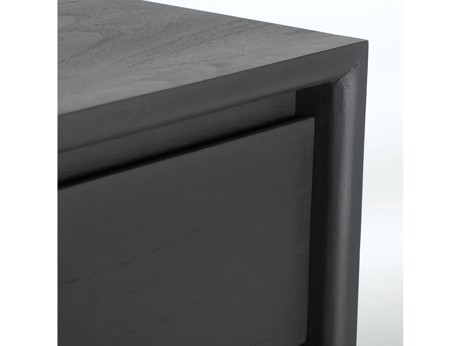 Commode en bois de mindi noir  en 90x40x86 cm