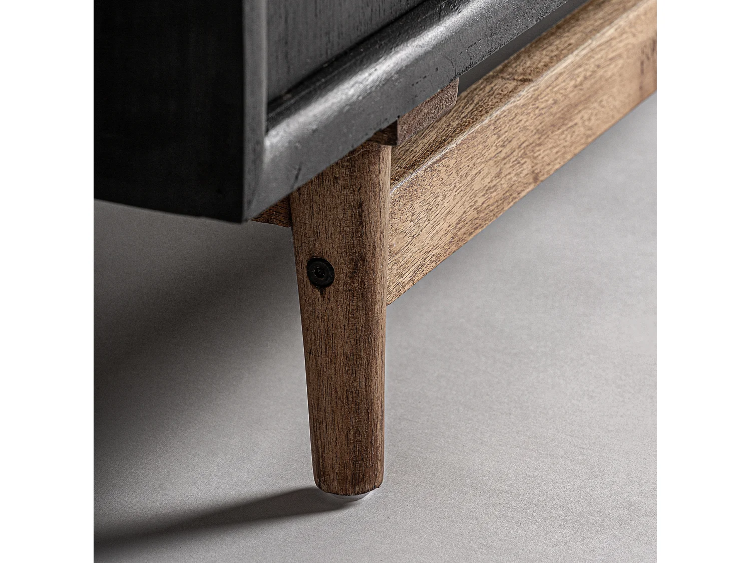 Commode en bois de mindi noir  en 90x40x86 cm