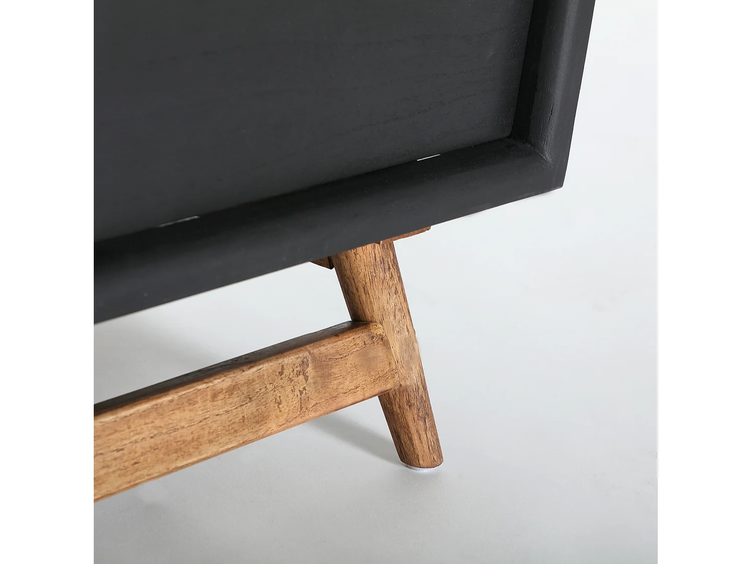 Commode en bois de mindi noir  en 90x40x86 cm