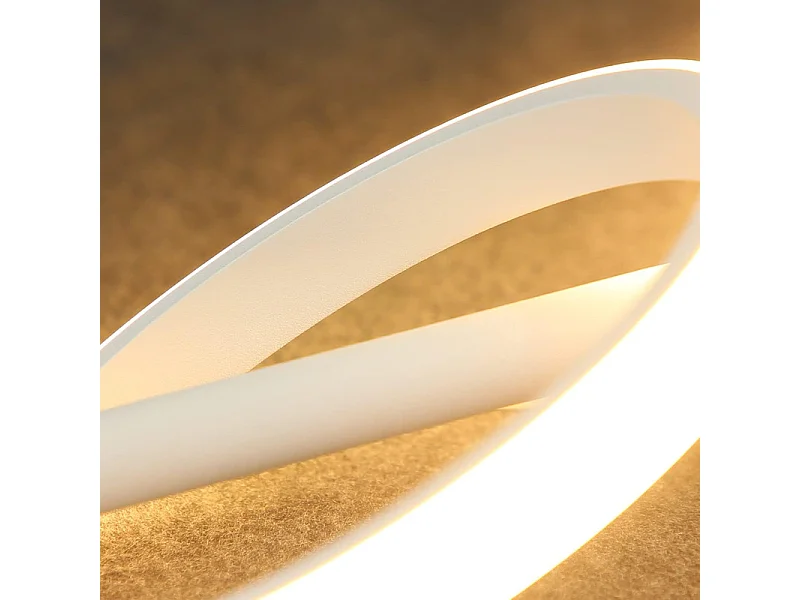 NETTLIFE Lampe à suspension LED  moderne 31 W avec anneaux amovibles rotatifs blanc chaud 3000 K