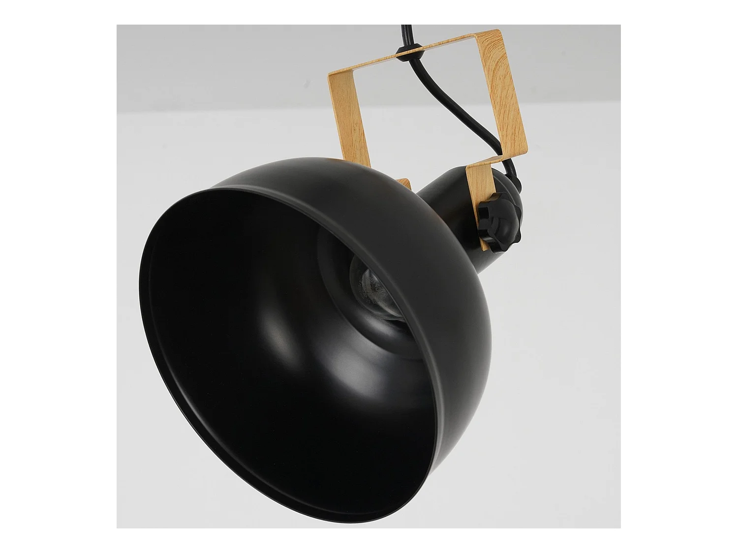 Vintage Pendelleuchte Esstisch Hängeleuchte 1 Glühbirne Schwarz Industrie E27 40w