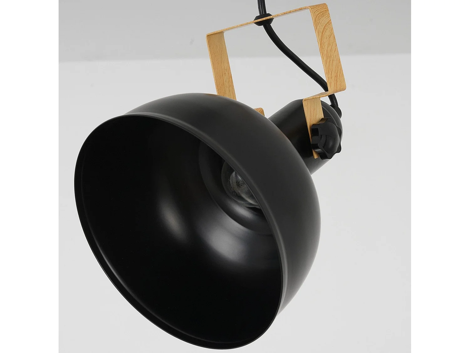 NETTLIFE Lampe à Suspendre Vintage 1 flamme Noir Rétro Industrielle Douille E27 MAX.40W