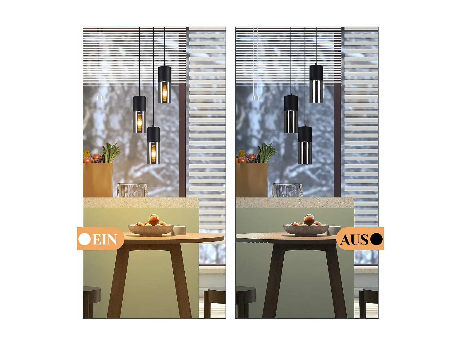 NETTLIFE Hanglamp glas - 3xE27 - rond - zwart - metalen - eettafel lampen voor trap slaapkamer - Zonder lichtbron