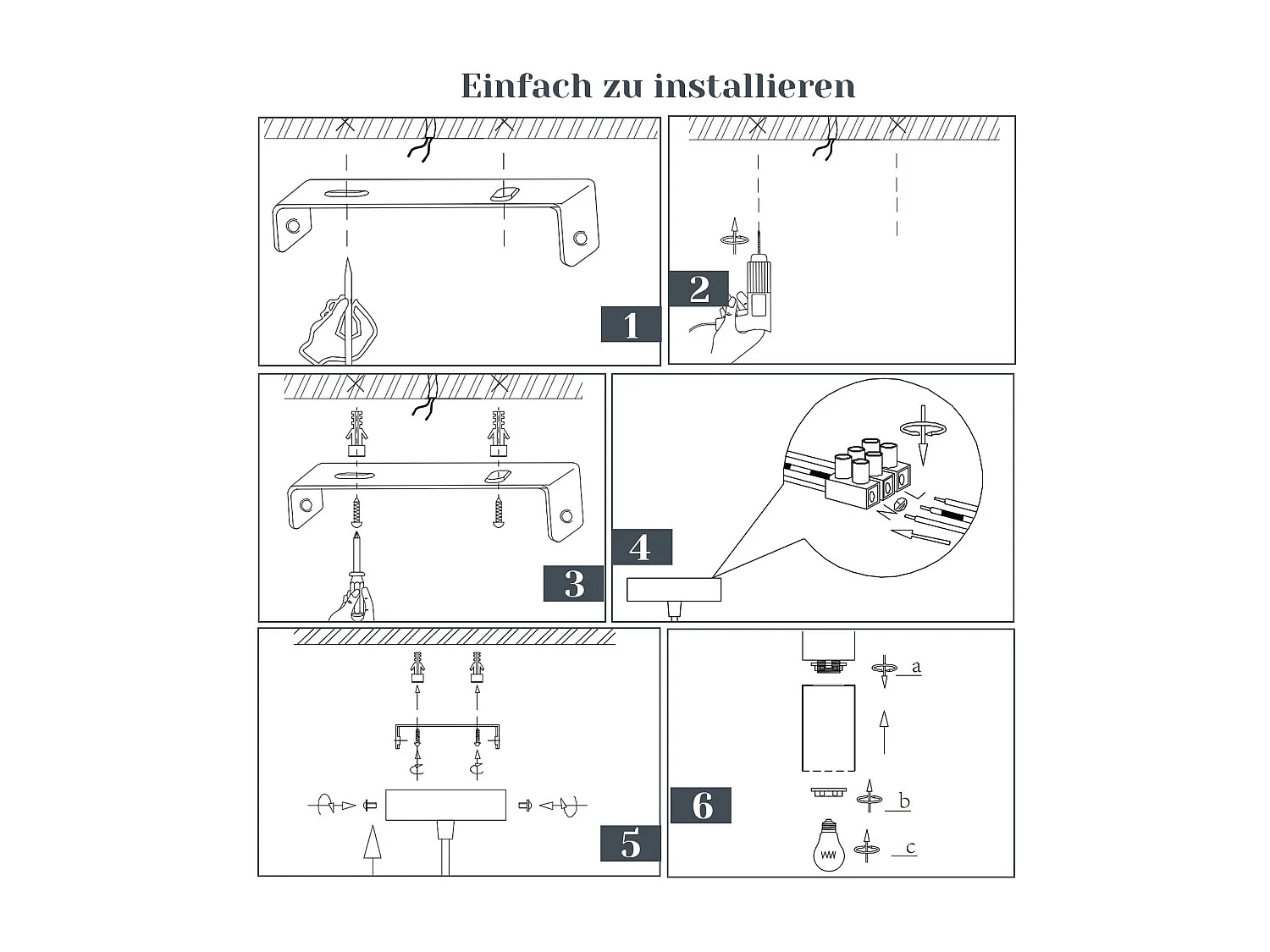 NETTLIFE Suspension lampe suspension noire E27 cuisine verre noir métal 1 ampoule industrielle moderne
