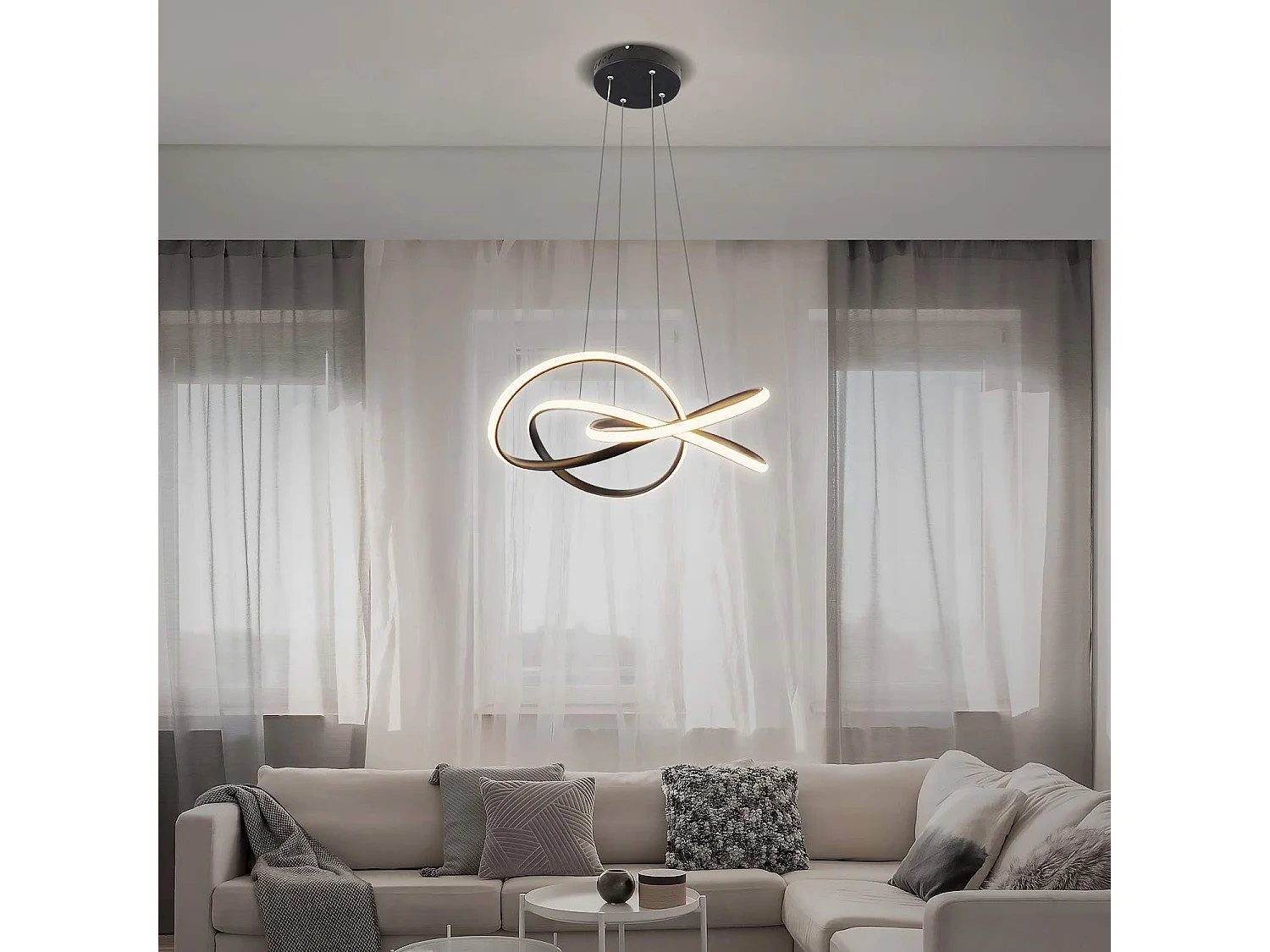 NETTLIFE Suspension Noir Vintage 5 flammes Suspension Réglable en hauteur en métal E27, 62w, Industriel Rétro