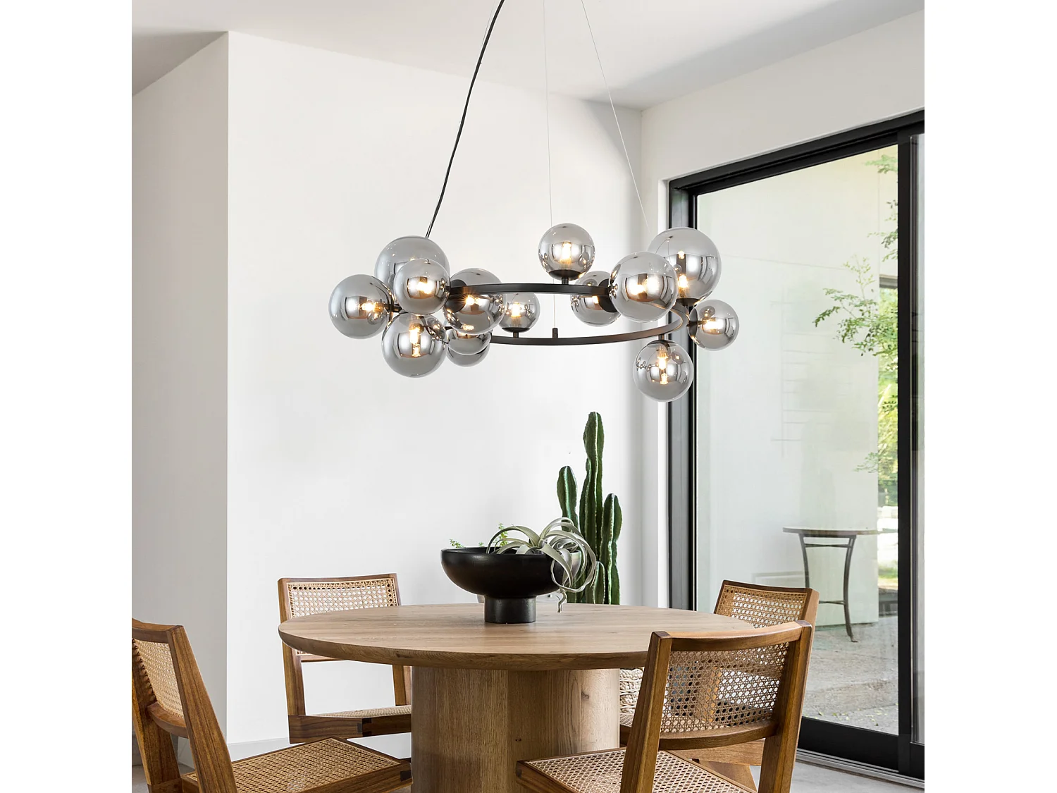 NETTLIFE Lampa wisząca do jadalni, lampa wisząca do salonu - lampa wisząca na 14 żarówek G9