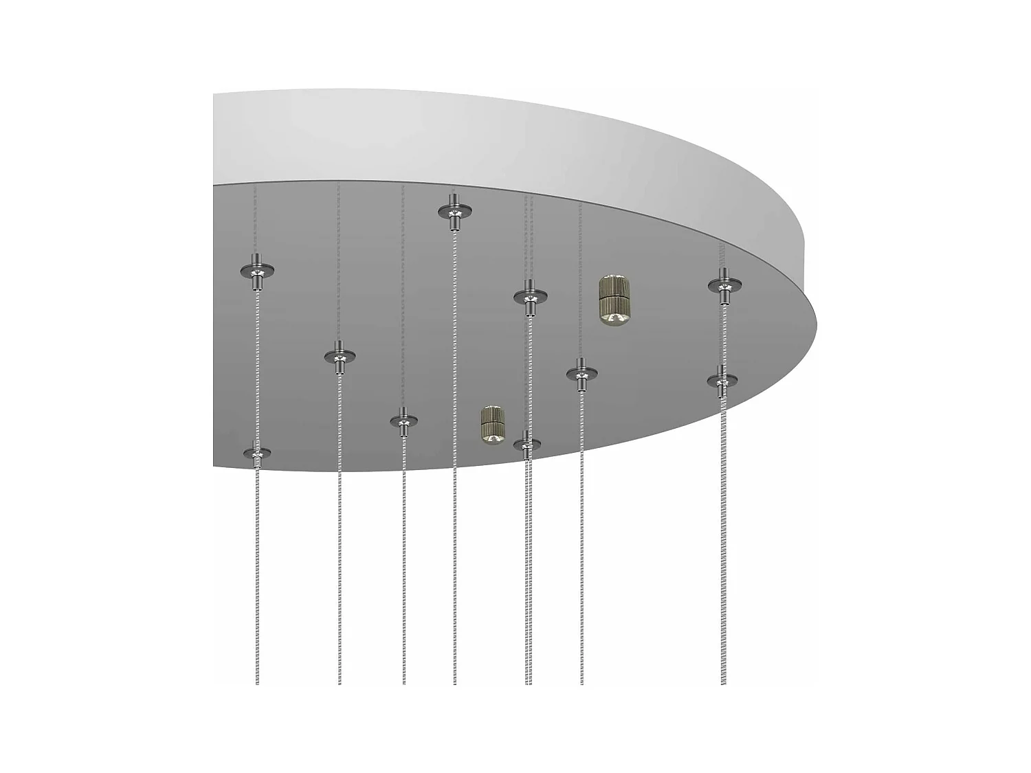 NETTLIFE. Colgante para mesa de comedor de altura ajustable. Colgante de vidrio. -Lámpara colgante. Moderno para jaula de escalera. Lustrera de 15 llamas.